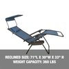 Snow Joe Bliss Hammocks Gravity Free Chair w Canopy , Drink Tray, Pillow GFC-436WDB